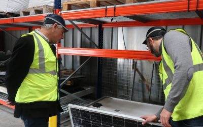Recyclage des panneaux photovoltaïques : visite de ROSI Solar