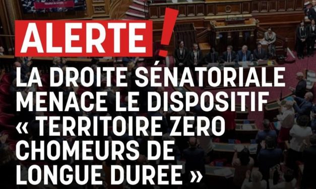 La droite sénatoriale freine le succès des territoires zéro chômeurs